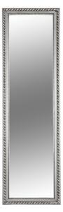TEMPO Zrcadlo, dřevěný rám stříbrné barvy, MALKIA TYP 5