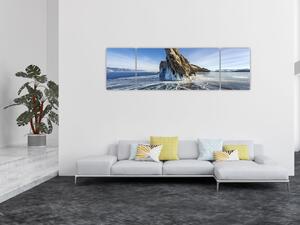 Obraz ledové skály (170x50 cm)