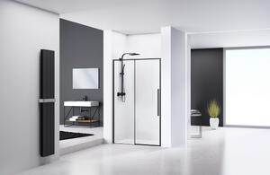 Rea - Sprchové dveře Solar - černá/transparentní - 120x195 cm L/P