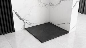 Rea - Sprchová vanička Stone - černá - 90x90 cm