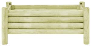 Vyvýšený záhon impregnované borové dřevo 100 x 60 x 42 cm