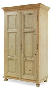 Replika velké šatní skříně ze starého dřeva bez povrchové úpravy