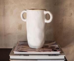 Andrea House, Keramická váza Honest, 21 cm | bílá AX20084