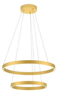 Redo Závěsné LED svítidlo Febe - 2 kruhy, ø60cm/ø40cm Barva: Zlatá, Chromatičnost: 4000K