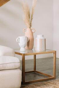 Andrea House, Keramická váza Honest, 25 cm | bílá AX20085