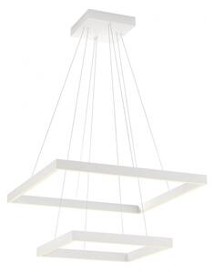Redo Závěsné LED svítidlo Febe - 2 čtverce, ø60cm/ø40cm Barva: Bílá, Chromatičnost: 3000K