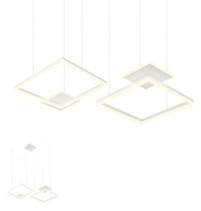 Redo Závěsné LED svítidlo Sigua - hranaté, 110x70cm Barva: Zlatá