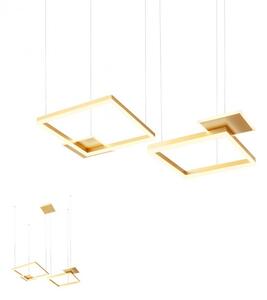 Redo Závěsné LED svítidlo Sigua - hranaté, 90x60cm Barva: Zlatá