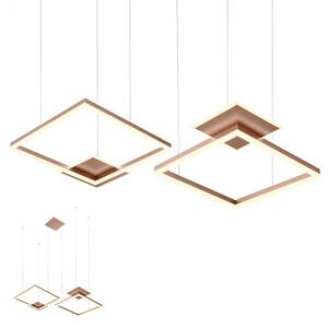 Redo Závěsné LED svítidlo Sigua - hranaté, 110x70cm Barva: Zlatá