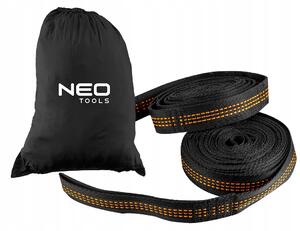 Popruh pro zavěšení houpací sítě Neo Tools 2,5 m 2 ks 15 ok 300 kg