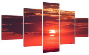 Obraz barevného slunce (125x70 cm)