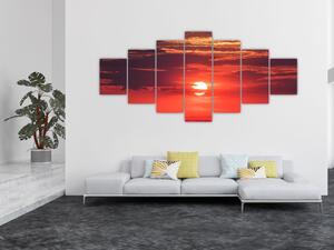 Obraz barevného slunce (210x100 cm)