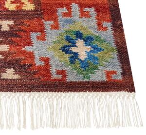 Vlněný kelimový koberec 80 x 150 cm vícebarevný ZOVUNI