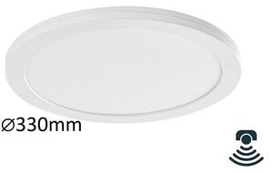 Rabalux 1492 Sonnet stropní / zápustné svítidlo 2v1 LED 330mm 30W/2800lm 4000K s pohybovým senzorem bílá