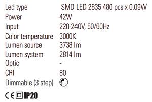 Redo Designové závěsné LED svítidlo Godart