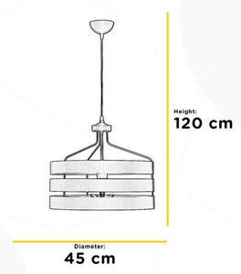 STROPNÍ ZÁVĚSNÉ SVÍTIDLO, 45/120 cm - Online Only svítidla, Online Only