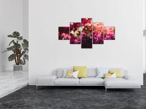 Obraz kvetů rokvitnutého keře (125x70 cm)