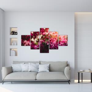 Obraz kvetů rokvitnutého keře (125x70 cm)