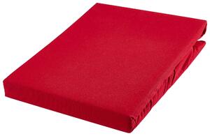 ELASTICKÉ PROSTĚRADLO, žerzej, červená, 90-100/200-220 cm Novel - Prostěradla, Online Only