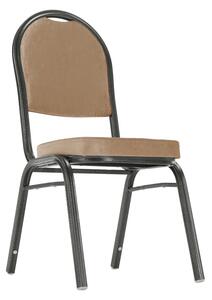 Konferenční židle stohovatelná v béžové látce TK2022