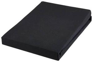 PROSTĚRADLO NA VRCHNÍ MATRACI, žerzej, černá, 180/200 cm Novel - Prostěradla, Online Only