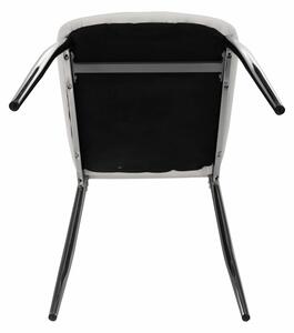 Jídelní židle z ekokůže v bílé barvě TK2031