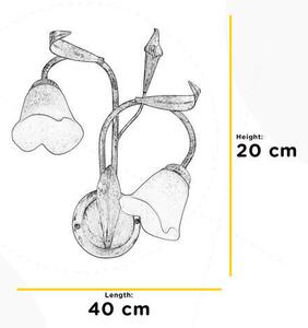 NÁSTĚNNÉ SVÍTIDLO, 40/20/58 cm - Online Only svítidla, Online Only