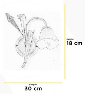 NÁSTĚNNÉ SVÍTIDLO, 30/18/30 cm - Online Only svítidla, Online Only