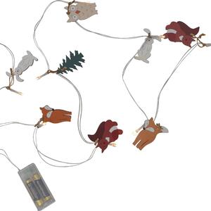 Světelný LED řetěz Forest Friends 180 cm