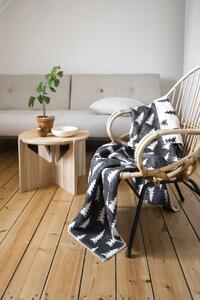 Bavlněná deka Gran Black/white 140x180 cm