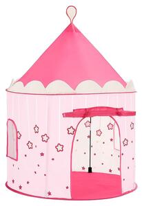 Hrací stan pro děti, dívčí zámek princezny, přenosný, růžový