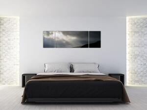 Obraz blížící se bouřky (170x50 cm)