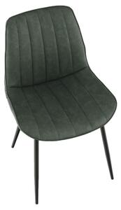 TEMPO Židle, zelená / černá, Hazal