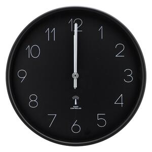 RÁDIEM ŘÍZENÉ HODINY černá 37,8 cm Ambia Home - Nástěnné hodiny