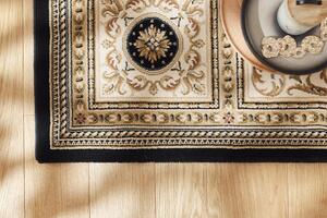 Kusový koberec Ragolle Da Vinci 57133 3263 béžový černý Rozměr: 133x195 cm