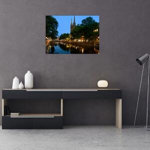 Obraz nočního historického města (70x50 cm)