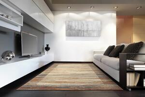 Moderní kusový koberec Ragolle Argentum 79138 6888 hnědý rezavý Rozměr: 80x150 cm