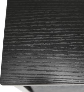 Tempo Kondela Čalouněný noční stolek PALMERA TYP 1, černá/tmavě šedá