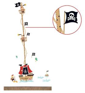 Živá Zeď Samolepka metr Pirátská loď