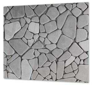 Ochranná deska šedé kamení - 50x70cm / Bez lepení na zeď
