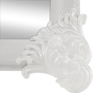 Stojanové zrcadlo, bílá / stříbrná, Casius
