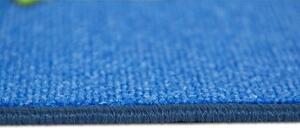 Kusový koberec HOPSCOTCH - SKÁKACÍ PANÁK - BLUE BARVA: Modrá, ROZMĚR: 95x200 cm