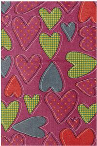 SINTELON Kusový koberec PLAY 47/RMR BARVA: Růžová, ROZMĚR: 120x170 cm
