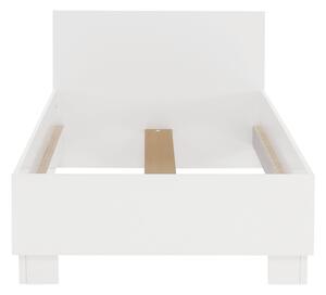 Dětská postel 90x200 cm v bílé barvě s ABS hranami TK2089
