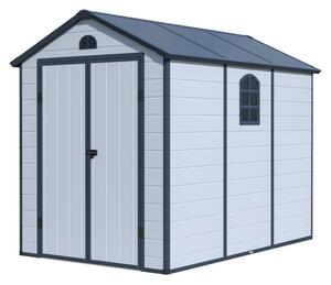 G21 Zahradní domek G21 Boston 523 - 188 x 278 cm, plastový, světle šedý G21-6390072