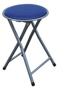 TEMPO Skládací taburet / stolička, modrá, IRMA