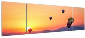 Obraz horkovzdušných balónů (170x50 cm)