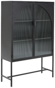 VITRÍNA, černá, 95/145/35 cm MID.YOU - Kredence a vitríny, Online Only