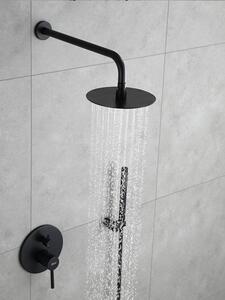 REA - Podomítková sprchová souprava Lungo - černá, matná