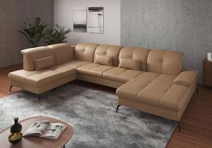 SEDACÍ SOUPRAVA, textil, kůže, cappuccino Sit & More - Sedací soupravy, Online Only
